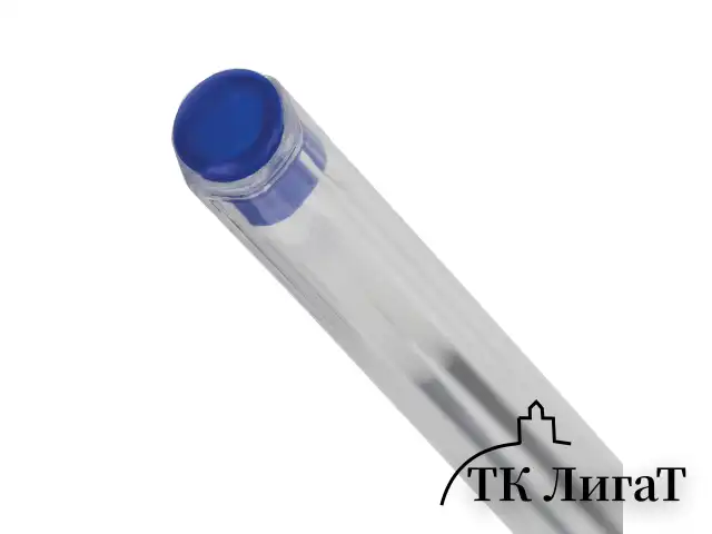 Ручка шариковая STAFF Basic Budget BP-02, письмо 500 м, СИНЯЯ, длина корпуса 13,5 см, линия письма 0,5 мм, 143758
