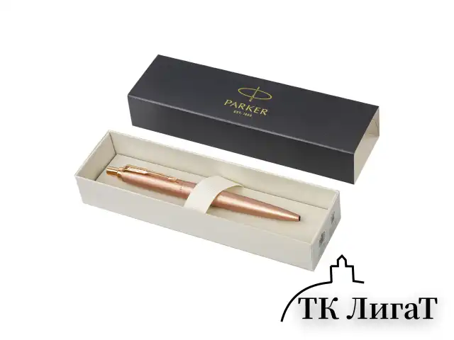 Ручка шариковая PARKER "Jotter XL Monochrome Pink Gold PGT", корпус "розовое золото", сталь, синяя, 2122755