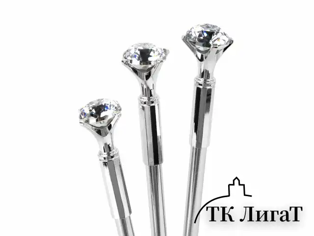Ручка фигурная шариковая ЮНЛАНДИЯ "Кристалл", корпус ассорти, СИНЯЯ, пишущий узел 0,7 мм, 143788