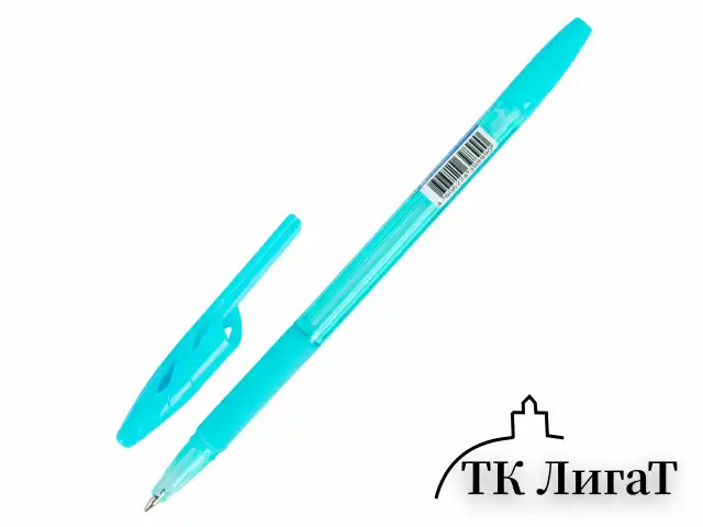 Ручка шариковая с грипом BRAUBERG "ULTRA GT PASTEL", СИНЯЯ, корпус ассорти, линия 0,35 мм, 144053