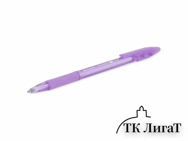 Ручка шариковая с грипом BRAUBERG "ULTRA GT PASTEL", СИНЯЯ, корпус ассорти, линия 0,35 мм, 144053