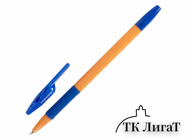 Ручки шариковые с грипом BRAUBERG "ULTRA GT ORANGE", НАБОР 10 ШТУК, СИНИЕ, 0,35 мм, блистер, 144057