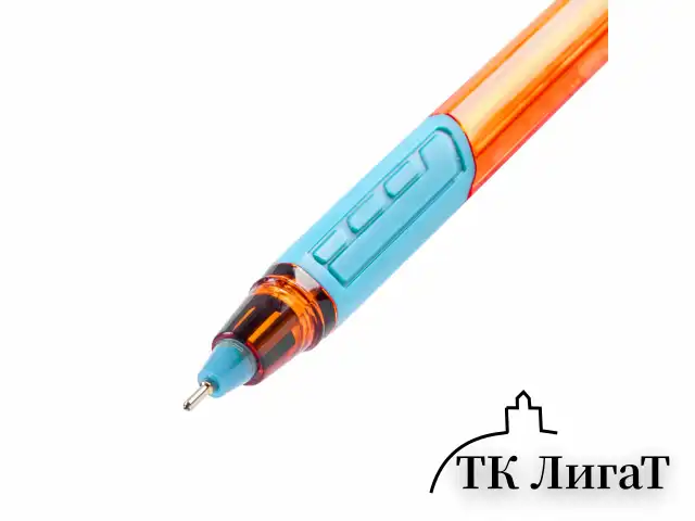 Ручка шариковая масляная с грипом BRAUBERG "Extra Glide GT Sky Blue", СВЕТЛО-СИНЯЯ, игольчатый узел 0,7 мм, линия письма 0,35 мм, 144074