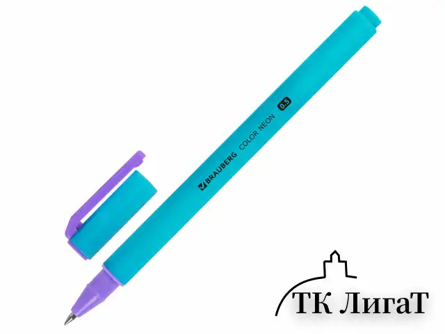 Ручка гелевая BRAUBERG "COLOR NEON", ЧЕРНАЯ, корпус ассорти, узел 0,5 мм, линия 0,35 мм, 144120