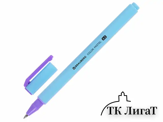 Ручка гелевая BRAUBERG "COLOR PASTEL", СИНЯЯ, корпус ассорти, узел 0,5, линия 0,35 мм, 144121
