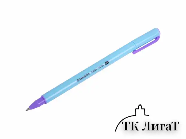 Ручка гелевая BRAUBERG "COLOR PASTEL", СИНЯЯ, корпус ассорти, узел 0,5, линия 0,35 мм, 144121