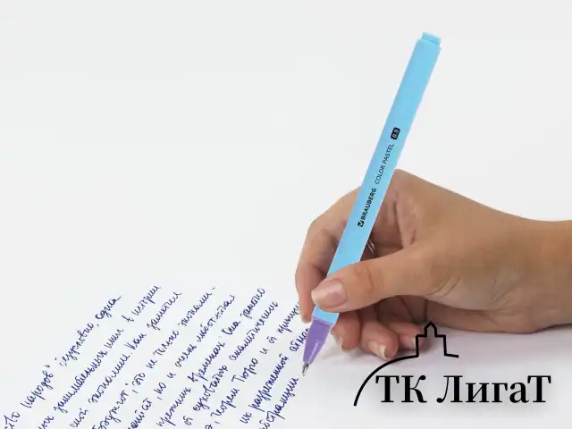 Ручка гелевая BRAUBERG "COLOR PASTEL", СИНЯЯ, корпус ассорти, узел 0,5, линия 0,35 мм, 144121