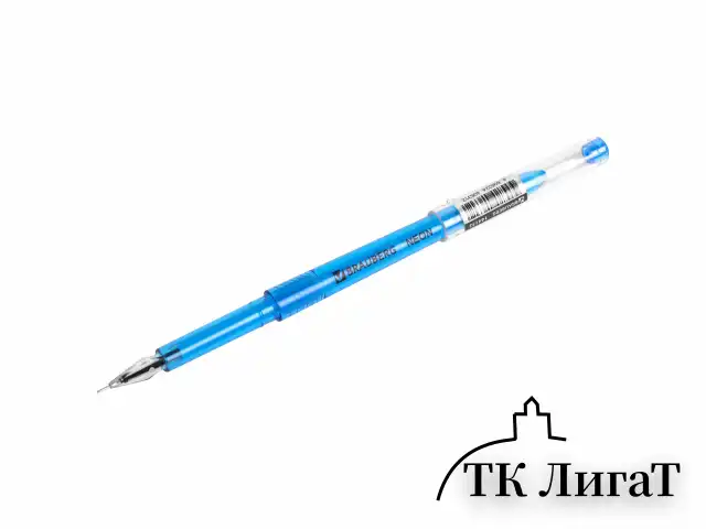 Ручка гелевая BRAUBERG DIAMOND NEON, ЧЕРНАЯ, корпус ассорти, игольчатый узел 0,5 мм, линия письма 0,25 мм, 144132
