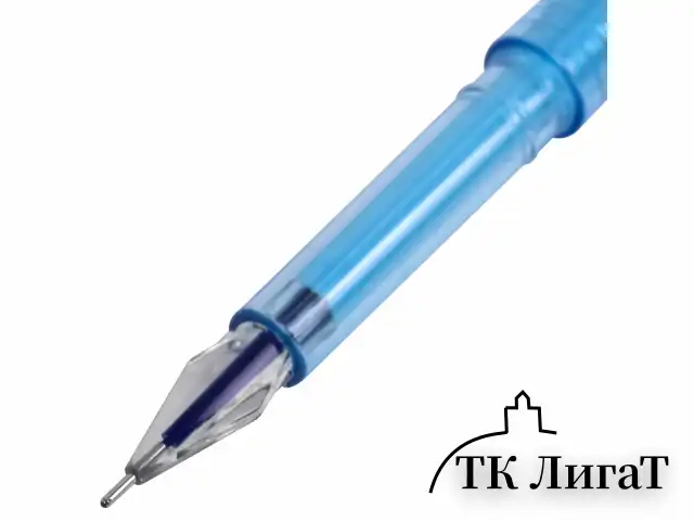 Ручка гелевая BRAUBERG DIAMOND PASTEL, СИНЯЯ, корпус ассорти, игольчатый узел 0,5 мм, линия письма 0,25 мм, 144133