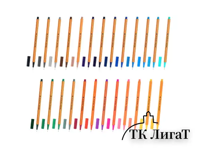 Ручки капиллярные (линеры) 25 ЦВЕТОВ, BRAUBERG "FINE 040", шестигранные, линия 0,4 мм, 144145