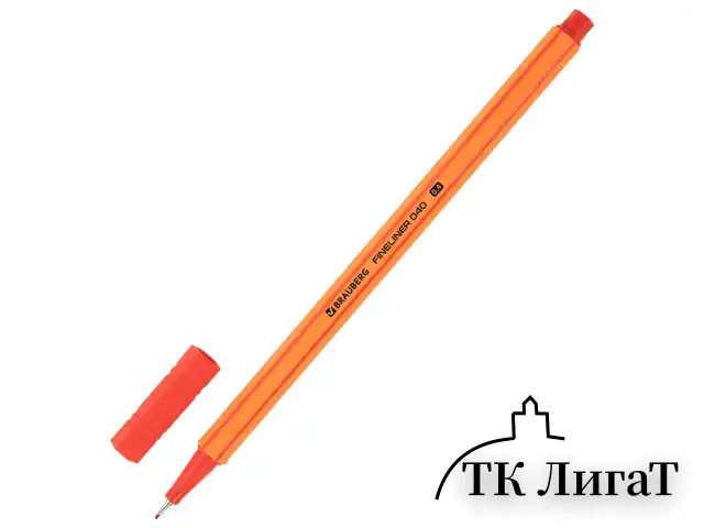Ручки капиллярные (линеры) 40 ЦВЕТОВ, BRAUBERG "FINE 040", шестигранные, линия 0,4 мм, 144146