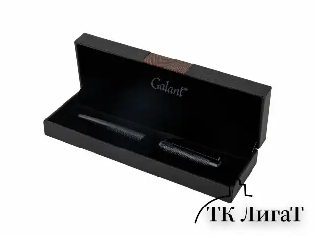Ручка подарочная шариковая GALANT "Botta", корпус черный, детали черные, узел 0,7 мм, линия письма 0,5 мм, синяя, 144166