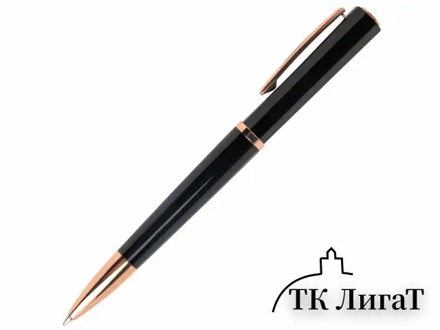 Ручка подарочная шариковая GALANT "Speer", корпус темно-синий, детали розовое золото, узел 0,7 мм, линия письма 0,5 мм, синяя, 144169