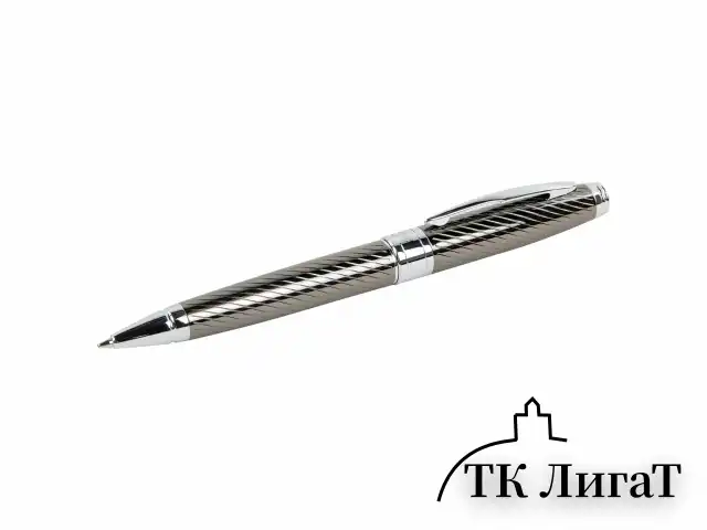 Ручка подарочная шариковая GALANT "Gotter", корпус оружейный металл, детали серебро, узел 0,7 мм, линия письма 0,5 мм, синяя, 144176