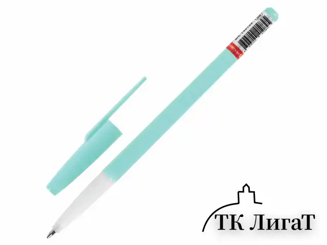 Ручка шариковая BRAUBERG "Офисная" PASTEL COLOR, СИНЯЯ, корпус ассорти, пишущий узел 1 мм, линия письма 0,5 мм, 144199