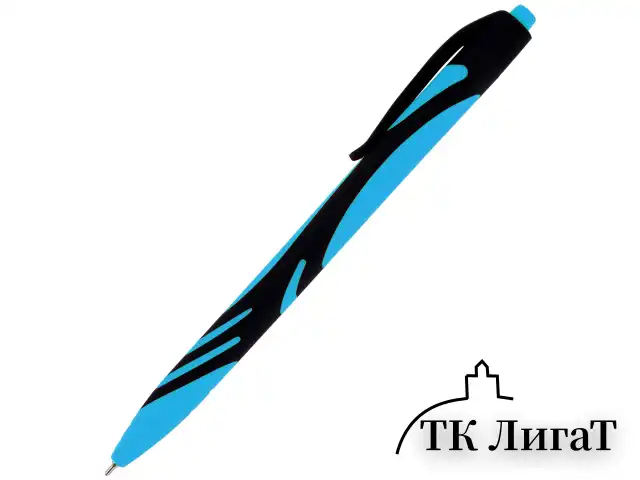 Ручка шариковая автоматическая BRAUBERG ULTRA COLOR NEON, soft-touch, СИНЯЯ, пишущий узел 0,7 мм, линия письма 0,35 мм, 144203