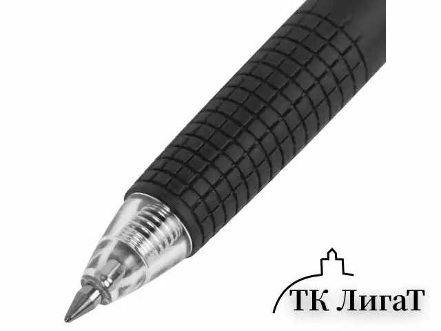 Ручка гелевая автоматическая с грипом BRAUBERG "GLA", ЧЕРНАЯ, стандартный узел 0,5 мм, линия письма 0,35 мм, 144215