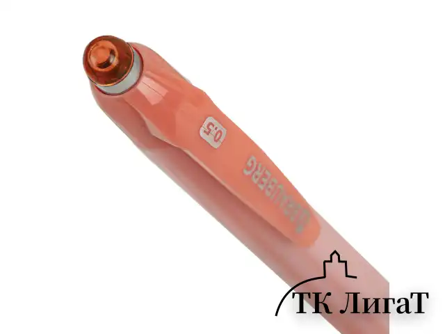 Ручка шариковая автоматическая BRAUBERG "Stripes Pastel", СИНЯЯ, корпус ассорти, пишущий узел 0,5 мм, линия письма 0,3 мм, 144220