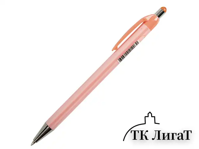 Ручка шариковая автоматическая BRAUBERG "Stripes Pastel", СИНЯЯ, корпус ассорти, пишущий узел 0,5 мм, линия письма 0,3 мм, 144220