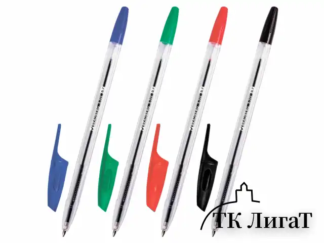 Ручки шариковые BRAUBERG "X-333", НАБОР 4 цвета, узел 0,7 мм, линия 0,35 мм, 144252