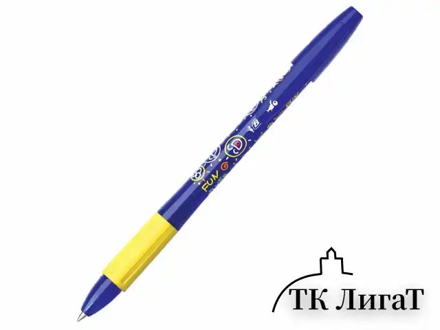 Ручка стираемая гелевая с грипом BIC "Gelocity Illusion", СИНЯЯ, корпус синий, линия 0,3 мм, 516518