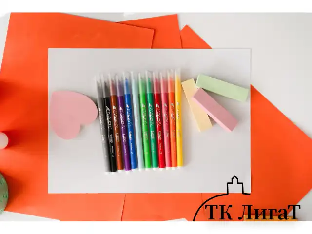 Фломастеры BIC "Kid Couleur", 12 цветов, суперсмываемые, вентилируемый колпачок, европодвес, 9202932