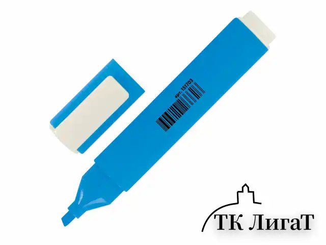 Текстовыделитель ЮНЛАНДИЯ "COLORSTAR", ГОЛУБОЙ, линия 1-4 мм, 151703