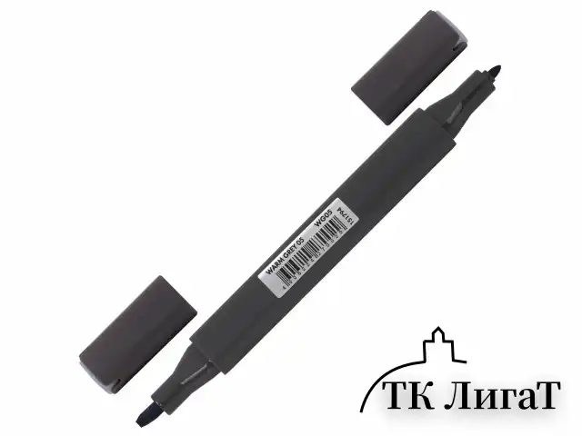 Маркер для скетчинга ХУДОЖЕСТВЕННЫЙ 1 мм - 6 мм BRAUBERG ART CLASSIC, ТЕПЛЫЙ СЕРЫЙ 5 (WG05), 151794