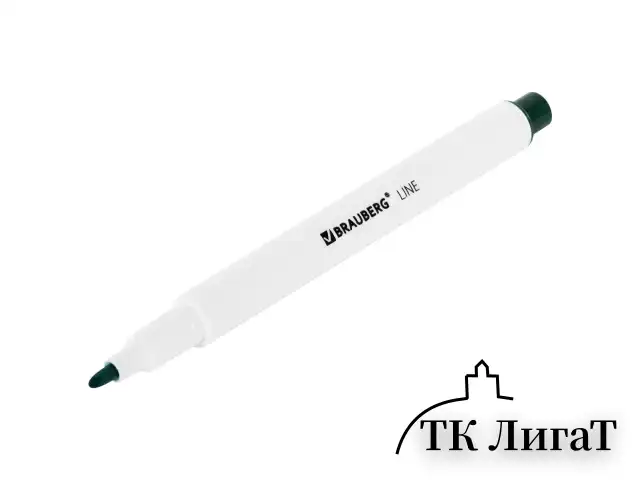 Маркеры стираемые для белой доски НАБОР 4 ЦВЕТА, BRAUBERG "LINE", 3 мм, с клипом, 152119