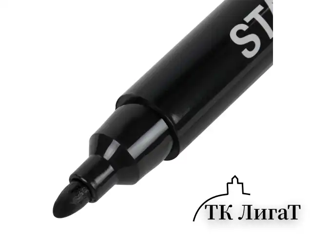 Маркер перманентный с колпачком для вскрытия коробок STAFF "Basic" LOGISTIC PM-150, ЧЕРНЫЙ, 3 мм, 152201