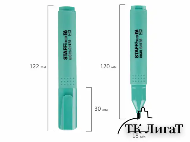 Набор текстовыделителей 4 ПАСТЕЛЬНЫХ ЦВЕТА, АССОРТИ, STAFF College "STICK PASTEL", линия письма 1-4 мм, скошенный наконечник, 152531