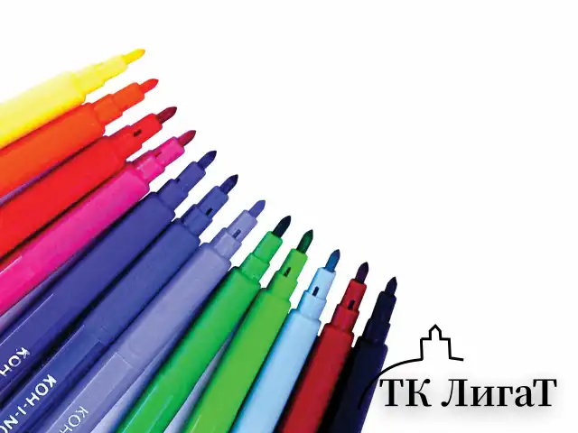 Фломастеры KOH-I-NOOR "TEENAGE" 1002, 12 цветов, смываемые, картонная упаковка, европодвес, 771002AB23KS