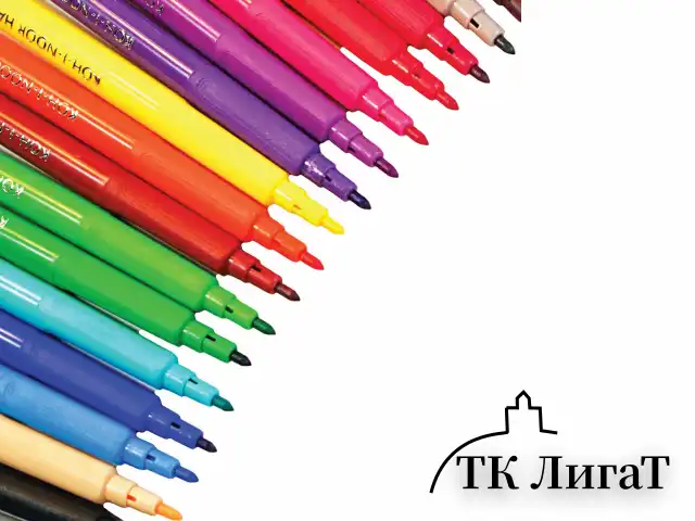 Фломастеры KOH-I-NOOR "TEENAGE" 1002, 18 цветов, смываемые, картонная упаковка, европодвес, 771002AH23KS