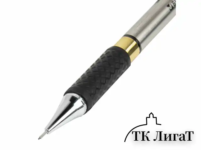 Карандаш механический 0,7 мм, BRAUBERG "Black Jack", металлический корпус, ластик, резиновый грип, 180467