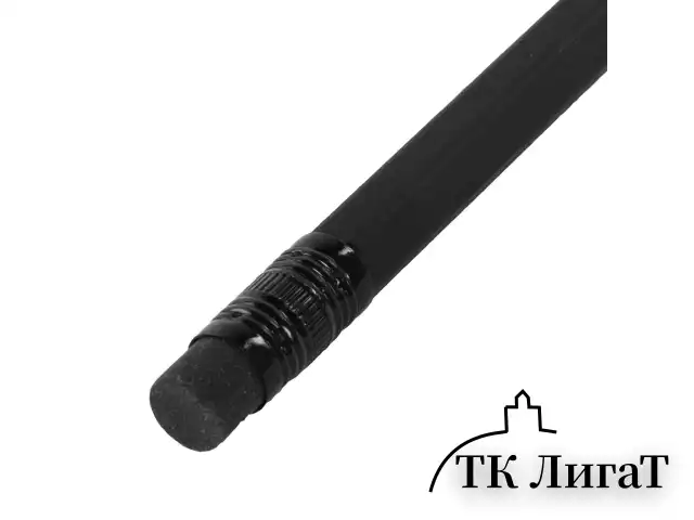 Карандаши чернографитные BRAUBERG НАБОР 6 шт., "Black Jack", НВ, с резинкой, черные, дерево, заточенные, 180608