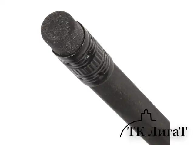Карандаш чернографитный BRAUBERG, 1 шт., "Black Jack", НВ, с ластиком, черное дерево, корпус черный, 180609