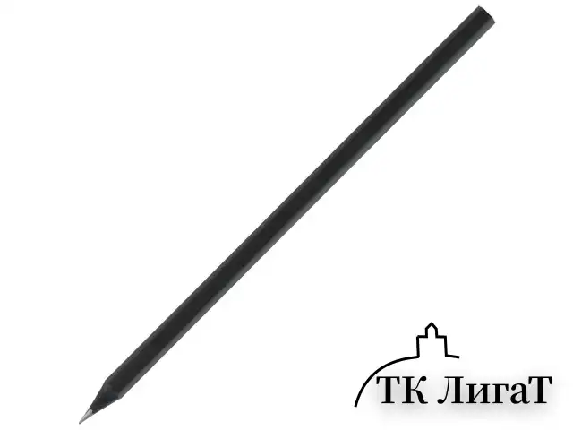 Карандаши чернографитные BRAUBERG НАБОР 12 шт., "Black Jack", 2Н-4В, без резинки, черные, дерево, заточенные, 180620
