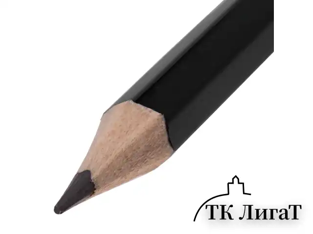 Карандаш чернографитный BRAUBERG, 1 шт., "Touch line", 2В, корпус черный, заточенный, 180623