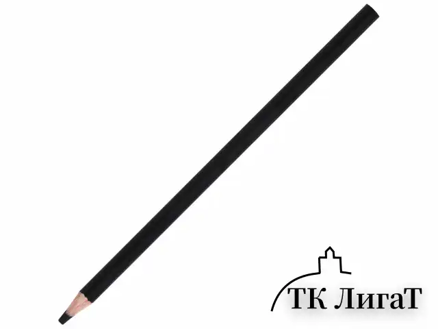 Карандаш (1 штука) угольный BRAUBERG ART CLASSIC, МЯГКИЙ, круглый, корпус черный, заточенный, 181290
