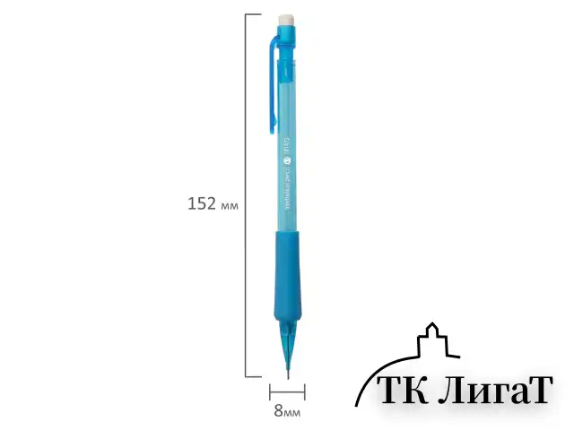 Карандаш механический 0,7 мм, STAFF "College" MP-422, ластик, резиновый грип, корпус тонированный ассорти, 181423