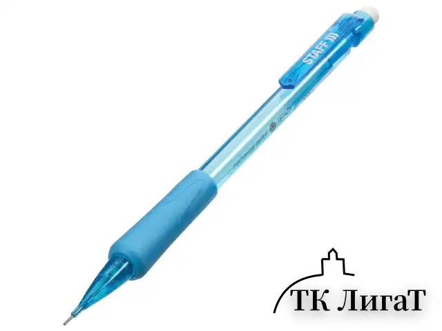 Карандаш механический 0,7 мм, STAFF "College" MP-422, ластик, резиновый грип, корпус тонированный ассорти, 181423