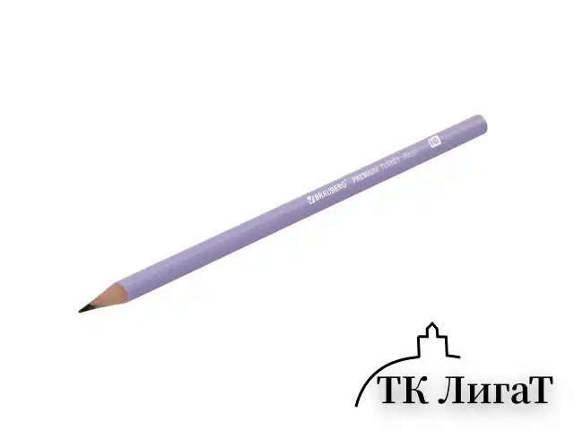 Карандаш чернографитный BRAUBERG "PREMIUM TURKEY", 1 шт., "Pastel", НВ, ассорти, дисплей, 181559