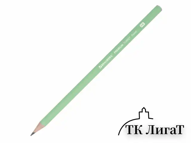 Карандаш чернографитный BRAUBERG "PREMIUM TURKEY", 1 шт., "Pastel", НВ, ассорти, дисплей, 181559