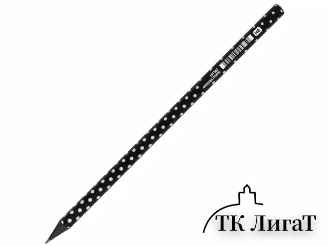 Карандаш чернографитный BRAUBERG "PREMIUM TURKEY", 1 шт., "Dots", НВ, ассорти, дисплей, 181563