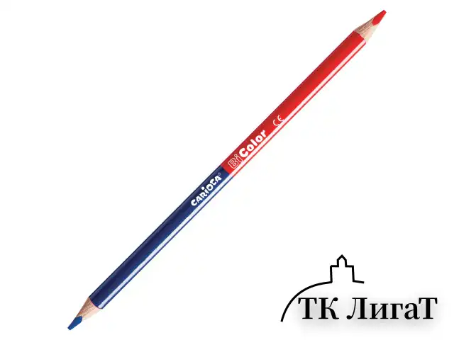 Карандаши двусторонние CARIOCA "Bi-color", 24 штуки, 48 цветов, трехгранные, грифель 3 мм, натуральное дерево, 43031
