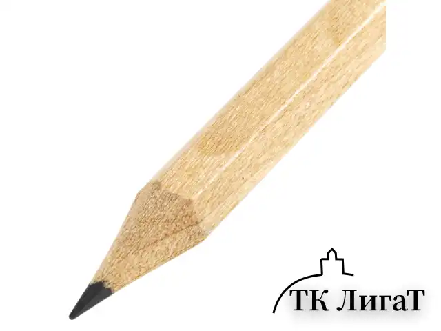 Карандаш чернографитный BRAUBERG "ORIGINAL", 1 шт., HB, с ластиком, некрашеный корпус, 181713