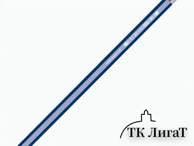 Карандаш чернографитный BRAUBERG "GX-100", 1 шт., HB, с ластиком, корпус синий, 181720