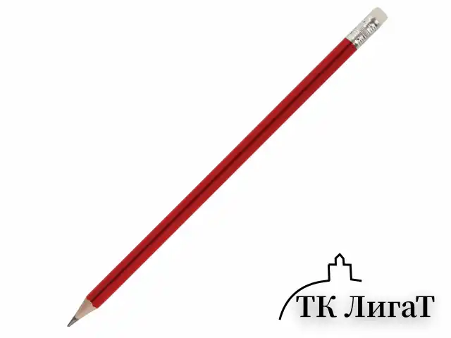 Карандаш чернографитный STAFF "Basic" BLP-744, 1 шт., НВ, с ластиком, пластик, корпус ассорти, 181744