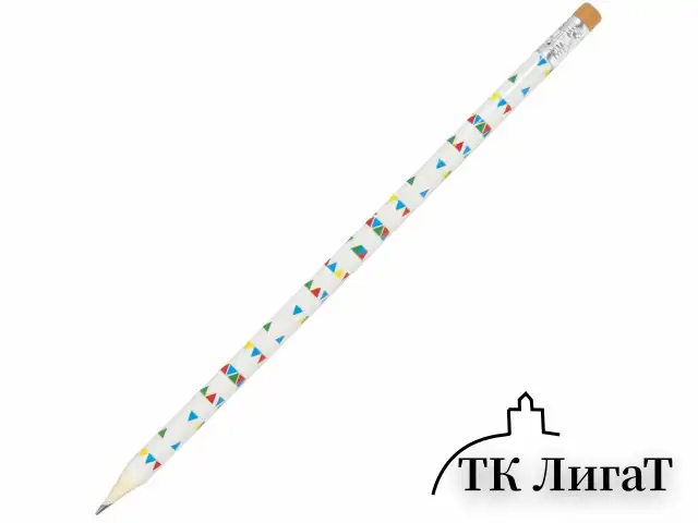 Карандаш чернографитный ПИФАГОР "ЭНИКИ-БЕНИКИ", 1 шт., HB, с ластиком, корпус ассорти, 181787