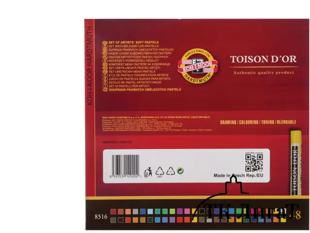 Пастель сухая 48 ЦВЕТОВ KOH-I-NOOR "Toison D